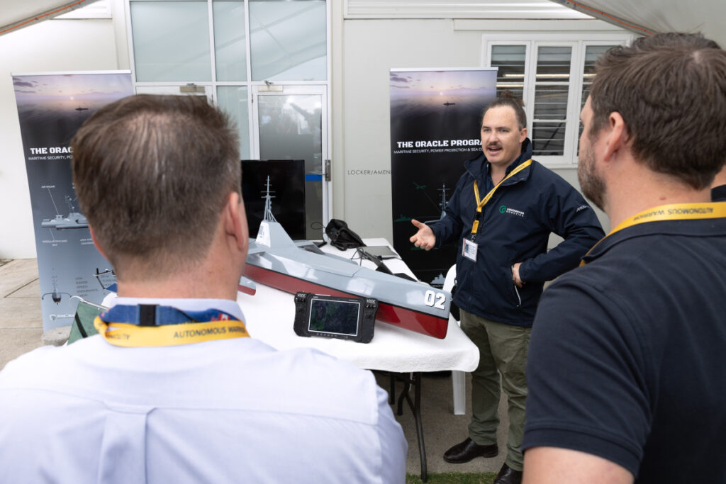 Particpants and exhibitors at Exercise Autonomous Warrior 23