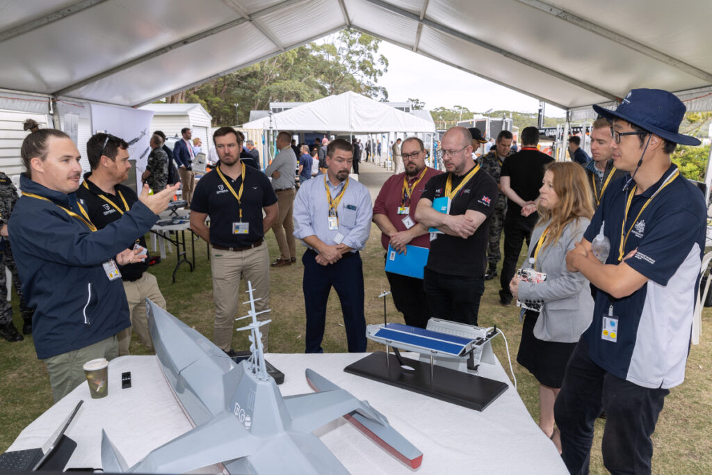 Particpants and exhibitors at Exercise Autonomous Warrior 23