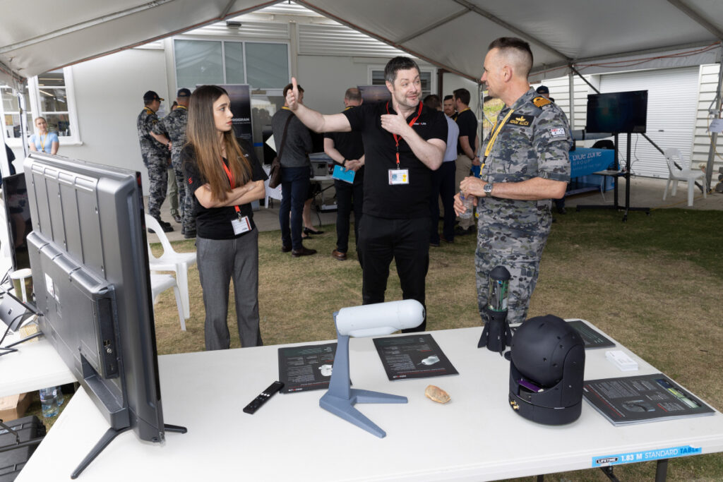 Particpants and exhibitors at Exercise Autonomous Warrior 23